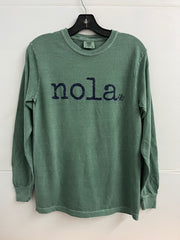 COMFORT COLORS LONG SLEEVE FRONT ONLY