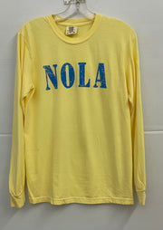 COMFORT COLORS LONG SLEEVE FRONT ONLY